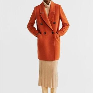 ✨MANGO Structured Wool Coat✨